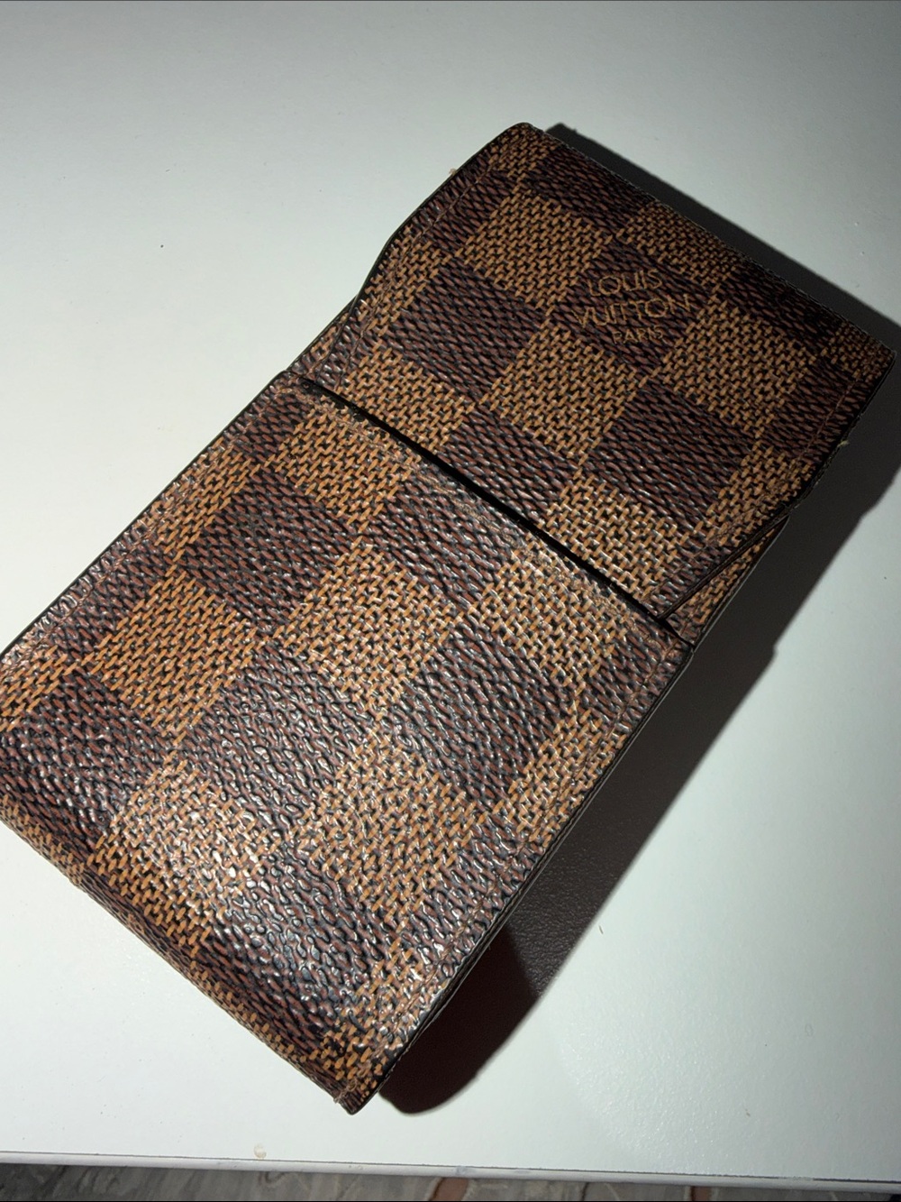 Louis Vuitton Brown Damier Leather Cig case